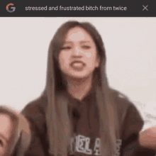 michaenyu mina stressed and frustrated bitch from twice