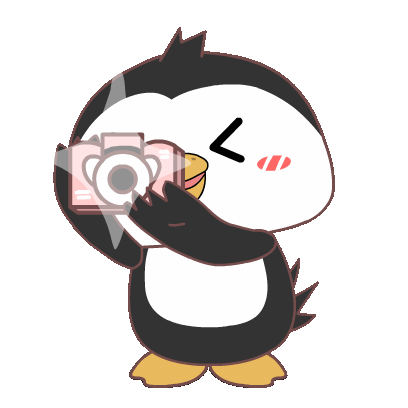 Cute Penguin Sticker - Cute Penguin Camera Stickers