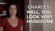 You Look Very Handsome Neve Campbell GIF - You Look Very Handsome Neve Campbell Skyscraper GIFs