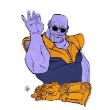 Salt Bae Thanos GIF - Salt Bae Thanos Gauntlet GIFs