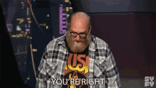 Youre Right Brian Posehn GIF - Youre Right Brian Posehn The Great Debate GIFs