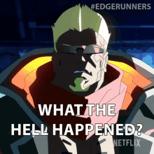 What The Hell Happened Maine GIF - What The Hell Happened Maine Cyberpunk Edgerunners GIFs