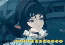a picture of a girl with tears in her eyes and the words girlijbol