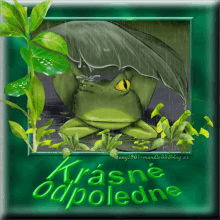 Frog Krasne Odpoledne GIF - Frog Krasne Odpoledne Raining GIFs