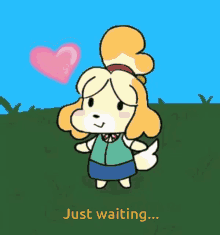 Isabelle Heart Isabelle Animal Crossing GIF