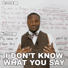 I Dont Know What You Say James GIF - I Dont Know What You Say James Engvid GIFs