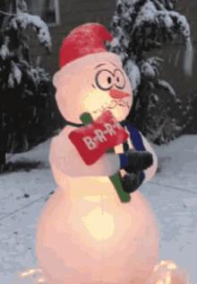 brrrrr snowman