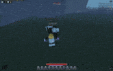 a screenshot of a video game shows a character being struck by a purple lightning bolt