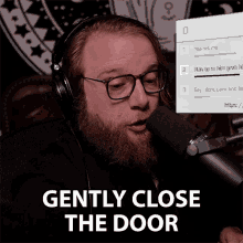 Gently Close The Door Tiger Writer GIF - Gently Close The Door Tiger Writer Slowly Close The Door GIFs