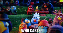 Angry Birds Red GIF - Angry Birds Red Who Cares GIFs