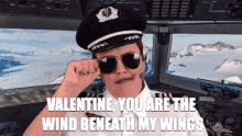 Sexy Pilot You Are The Wind Beneath My Wings GIF - Sexy Pilot You Are The Wind Beneath My Wings Flying Valentine GIFs