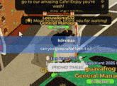 a screenshot of a video game with the name kdrxmaa on the screen