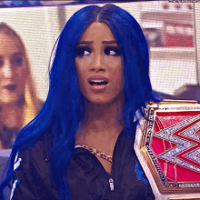 Sasha Banks Raw Womens Champion GIF - Sasha Banks Raw Womens Champion Worried GIFs