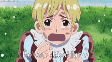 a crying anime character with the words he can 't find juno