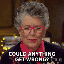 Could Anything Get Wrong Prue Leith GIF - Could Anything Get Wrong Prue Leith The Great British Baking Show Holidays GIFs