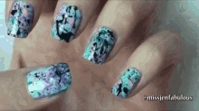 Splatter Nails GIF - Nails Polish Nailart GIFs