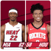 Miami Heat (62) Vs. Houston Rockets (58) Half-time Break GIF - Nba Basketball Nba 2021 GIFs