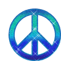 Peace Sign Blue Sticker - Peace Sign Peace Blue Stickers