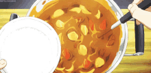 anime anime gif soup anime food food