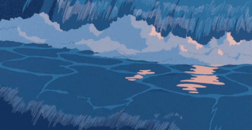 Anime Water GIF  Anime Water Aesthetic  Discover  Share GIFs