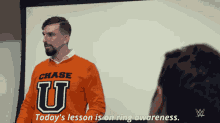 andre chase todays lesson ring awareness andre chase university wwe