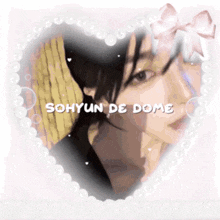 a picture of a woman with the name sohyun de dome written on it