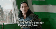 Loki Safe Passage Through The Anus GIF - Loki Safe Passage Through The Anus Devils Anus GIFs