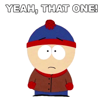 Yeah That One Stan Marsh Sticker - Yeah That One Stan Marsh South Park Stickers