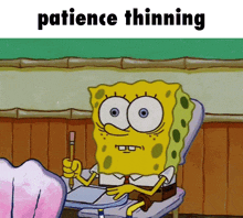 Patience Thinning Hawaii Part Ii GIF - Patience Thinning Hawaii Part Ii Spongebob GIFs