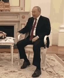 Putin Twitch Legs Putin GIF - Putin Twitch Legs Putin Nervous GIFs