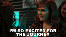Im So Excited For The Journey That Youre About To Embark On Sara Rue GIF