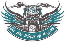 bikers logo on the wings of angels