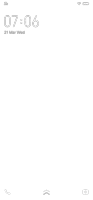 a white screen with the time of 7:06 on it