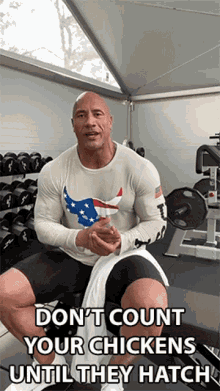 Dont Count Your Chickens Until They Hatch Dwayne Johnson GIF - Dont Count Your Chickens Until They Hatch Dwayne Johnson The Rock GIFs