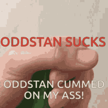 Sucks Oddstan GIF - Sucks Oddstan Cucumber GIFs