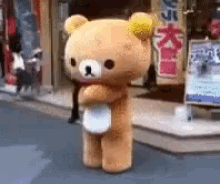 Rilakkuma Dance GIF - Cute Bear Costume GIFs