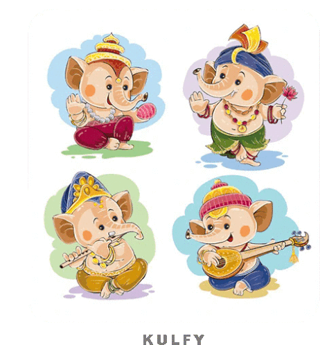 Happy Ganapathi Sticker Sticker - Happy Ganapathi Sticker Lord Ganesh -  Discover & Share GIFs
