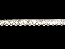 white lace on a black background with a swirl pattern