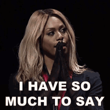 I Have So Much To Say Laverne Cox GIF - I Have So Much To Say Laverne Cox I Have So Much To Tell GIFs