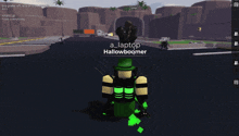 a block with a skull on it is standing in front of a wall