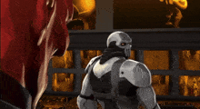 a cartoon character with a skull on his face is holding a gun