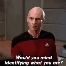 Would You Mind Identifying What You Are Jean Luc Picard GIF - Would You Mind Identifying What You Are Jean Luc Picard Patrick Stewart GIFs