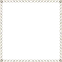 a square frame with a chain link design on the border