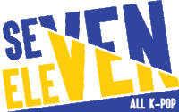 Seven Eleven All Kpop Sticker - Seven Eleven All Kpop Blue Stickers