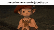a picture of a little girl with the words busca homens so de jaboticabal on top