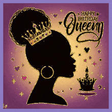 a silhouette of a woman wearing a crown and holding a cake