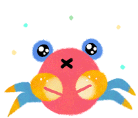 Lonely Crab Teary Sticker - Lonely Crab Teary Shaking Stickers