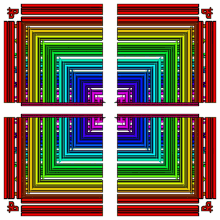 rainbow colorful art pattern moving