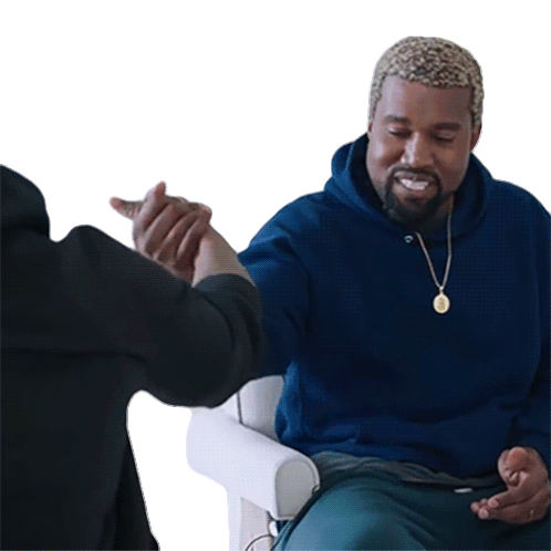 Handshake Kanye West Sticker - Handshake Kanye West Hey Man Stickers