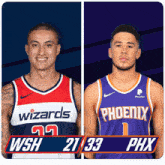 Washington Wizards (21) Vs. Phoenix Suns (33) First-second Period Break GIF - Nba Basketball Nba 2021 GIFs